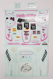 SK24078 SK Decals 1/24 Hello Kitty Mercedes AMG GT3 Blancpain GT 17 Decal