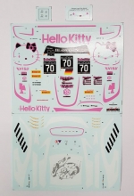 SK24078 SK Decals 1/24 Hello Kitty Mercedes AMG GT3 Blancpain GT 17 Decal