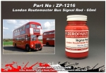 DZ274 Zero Paints London Routemaster Bus Red Paint 60ml - ZP-1216  Tamiya