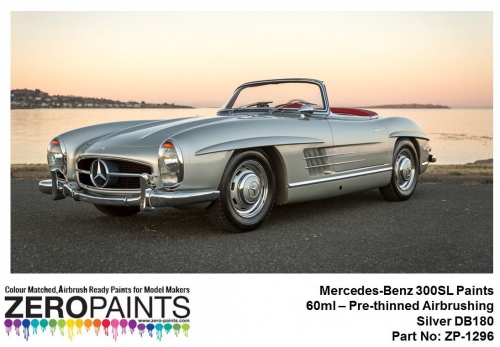 [사전 예약] ZP­1296 Mercedes-Benz 300SL Paints 60ml - ZP-1296 Silver DB180 