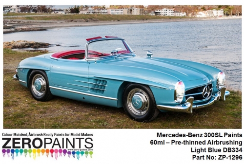 [사전 예약] ZP­1296 Mercedes-Benz 300SL Paints 60ml - ZP-1296 Light Blue DB334 