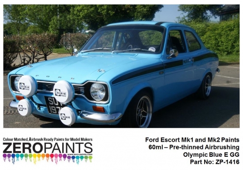 [사전 예약] ZP­1416 Ford Escort Mk1 and Mk2 Paints 60ml - ZP-1416 Olympic Blue E GG 