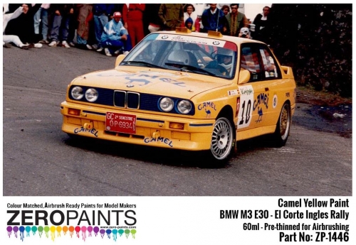 DZ298 Zero Paints Camel Yellow for BMW M3 E30 - El Corte Ingles Rally , Principe de Asturias Rally