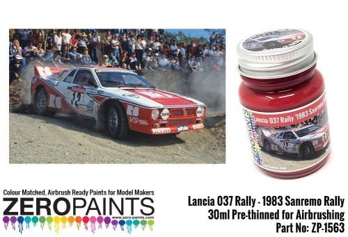 [사전 예약] ZP­1563 Lancia 037 Rally '1983 Sanremo Rally' Red Paint 30ml - ZP-1563 