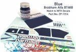 DZ315 Zero Paints Brabham Alfa BT46B Blue Paint 30ml - ZP-1314  Tamiya