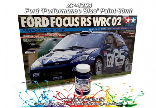 DZ316 Zero Paints Ford ST Performance Blue (3CVC) Paint 60ml - ZP-1299  Tamiya