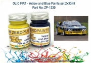 DZ321 Zero Paints Olio Fiat - Yellow and Blue Paint Set 2x30ml - ZP-1330 