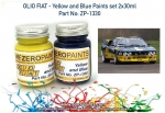 DZ321 Zero Paints Olio Fiat - Yellow and Blue Paint Set 2x30ml - ZP-1330 Tamiya