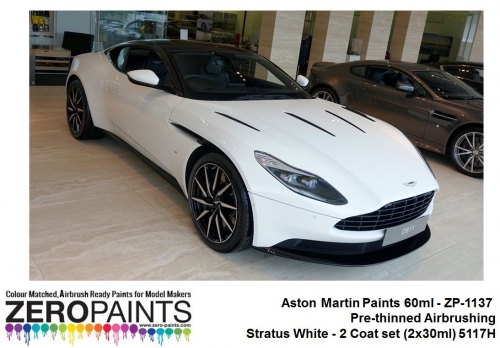 [사전 예약] ZP­1137 Aston Martin Paints 60ml - ZP-1137 Stratus White - 2 Coat set (2x30ml) 5117H 