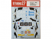 ST27-DC1110 1/24 BMW Z4 TDS Racing #12 Car Base Silverstone 2015 Studio27 스튜디오27 프라모델 데칼