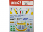 ST27-DC1114 1/24 Ferrari 458 #51 #71 Le Mans 2015 Studio27 Decal