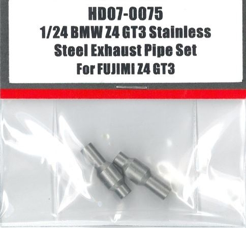 HD07-0075 1/24 BMW Z4 GT3 Stainless Steel Exhaust Pipe Set For FUJIMI Z4 GT3 Detail Parts