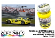 DZ364 Zero Paints 메르세데스 벤츠 Mercedes SLS GT3 #70 Blancpain GT Team Viatti Yellow Paint 60ml