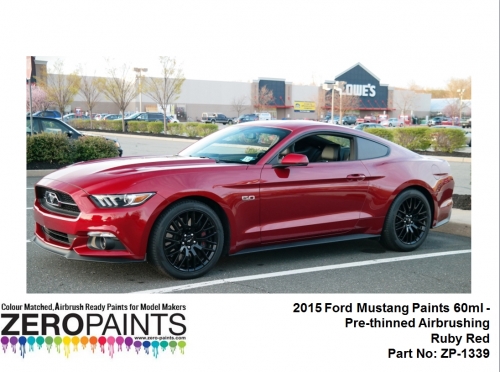 DZ377 Zero Paints 2015 Ford Mustang Paints 60ml Ruby Red - ZP-1339 Tamiya