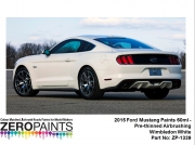 DZ378 Zero Paints 2015 Ford Mustang Paints 60ml Wimbledon White - ZP-1339 