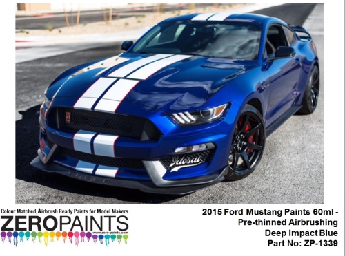 DZ379 Zero Paints 2015 Ford Mustang Paints 60ml Deep Impact Blue - ZP-1339 Tamiya