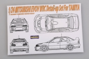 HD02-0268 1/24 Mitsubishi Evolution VI WRC Detail-up Set For Tamiya （PE+Resin+Metal parts）Hobby Design