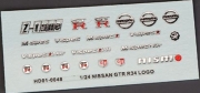 HD01-0048 1/24 Nissan GTR R34 Metal LOGO Hobby Design 하비디자인 프라모델 디테일파츠