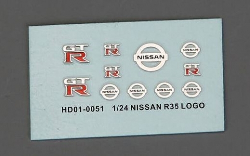 HD01-0051 1/24 Nissan GTR R35 Metal LOGO Hobby Design Detail Parts
