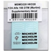 MSMD228 1/24 Alfa 155 DTM (Martini) Supplementary decal (Michelin)