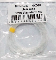 MSMA040 clear tube 1mm diameter x 1m