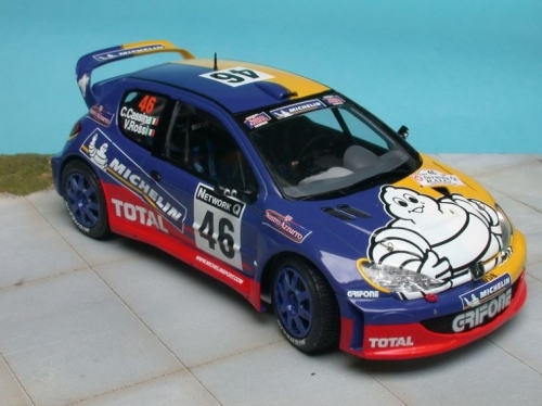 RTK24/139 1/24 Peugeot 206 WRC "Michelin" Rossi RAC 2002 for Tamiya