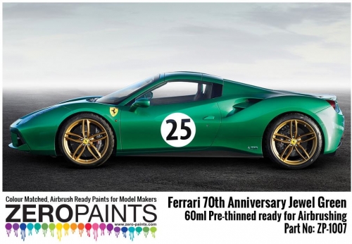 [사전 예약] ZP­1007 Jewel Green ­ Ferrari 70th Anniversary Paint 60ml ZP­1007