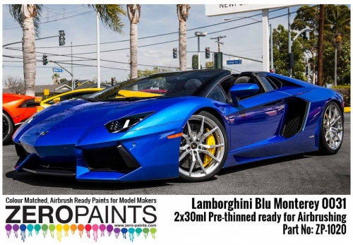 [사전 예약] ZP­1020 Lamborghini Blu Monterey Paint Set 2x30ml ZP­1020
