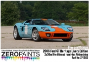 DZ408 2006 Ford GT Heritage Livery Edition Blue and Orange Paint Set 2x30ml ZP­1565