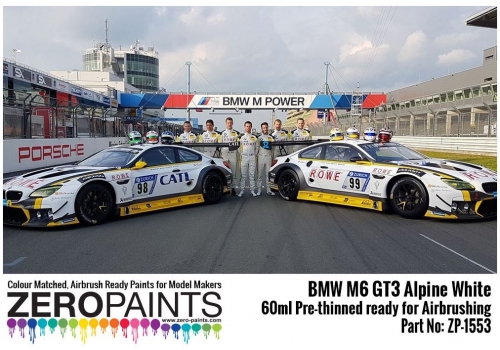 [사전 예약] ZP­­1553 BMW M6 GT3 Alpine White Paint 60ml ZP­1553