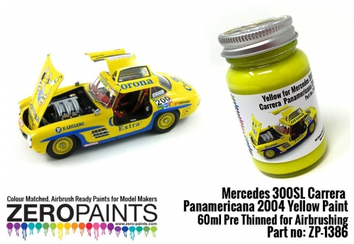 [사전 예약] ZP­1386 Mercedes 300SL Carrera Panamericana 2004 Yellow Paint 60ml ZP­1386
