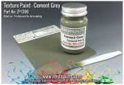 DZ425 Cement Grey Textured Paint ­ 60ml (Engines, Interiors etc) ZP­1390