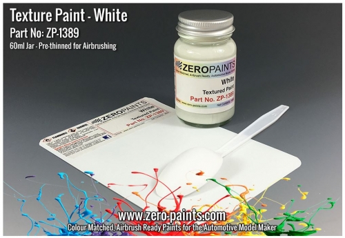 [사전 예약] ZP­1389 White Textured Paint ­ 60ml (Engines, Interiors etc) ZP­1389