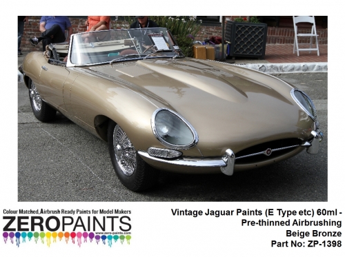 [사전 예약] ZP­1398 Vintage Jaguar Paints (E Type etc) 60ml ZP­1398 Beige Bronze