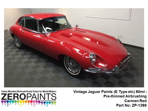 [사전 예약] ZP­1398 Vintage Jaguar Paints (E Type etc) 60ml ZP­1398 Carmen Red