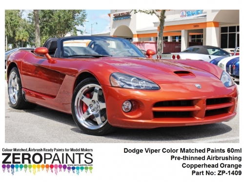 [사전 예약] ZP­1409 Dodge Viper Colour Matched Paints 60ml ZP-1409 Copperhead Orange