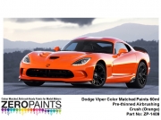 DZ455 Dodge Viper Colour Matched Paints 60ml ZP-1409 Crush (Orange)
