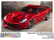 DZ462 Dodge Viper Colour Matched Paints 60ml ZP-1409 Vivid Red