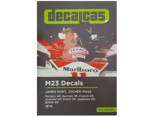 DCL-DEC001 1/20 Decalcas McLaren M23 Marlboro - James Hunt