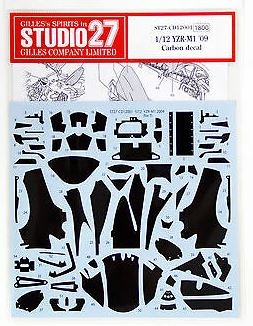 ST27- CD12003 1/12 Yamaha Carbon decal for YZR-M1 （2005)