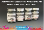 DZ471 Extra Fine Metallic SILVER Groundcoat for CandyPaints 60ml ZP­4010