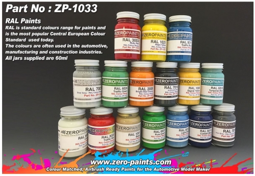 [사전 예약] ZP­1033 RAL Paints 60ml ZP­1033 RAL 1011 Brown beige RAL 1011