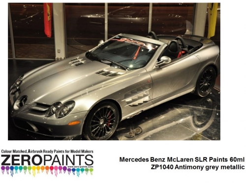 [사전 예약] ZP­1040 Mercedes­Benz Mclaren SLR Paints 60ml ZP­1040 Antimony Gray Metallic DB 701