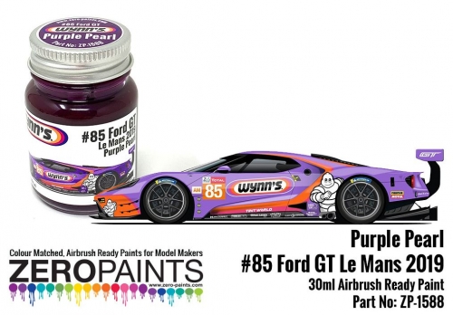 [사전 예약] ZP-1588 Wynn's/Keatings #85 Ford GT Le Mans Purple PearlPaint 30ml ZP-1588