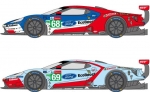 SHK-D389 1/24 Ford GT Team USA 2019 Le Mans 슌코 데칼 타미야 프라모델 적용