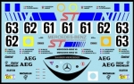 D820 1/24 Sauber Mercedes C9 '89 Le Mans & Suzuka decal Museum Collection