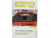 DCL-VAC015 Decalcas Guillotine windows Clear Parts Side windows for modern GTS and rally cars, type 02