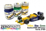 [사전 예약] ZP­1611 Benetton B190B (1991 Livery) Yellow ­ Blue ­ Green Paint Set 3x30ml ZP­1611 Zero Paints