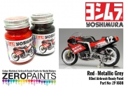 DZ504 Yoshimura (Suzuki GSX­R750) Red and Metallic Grey Paint Set 2x30ml ZP­1608 Zero Paints