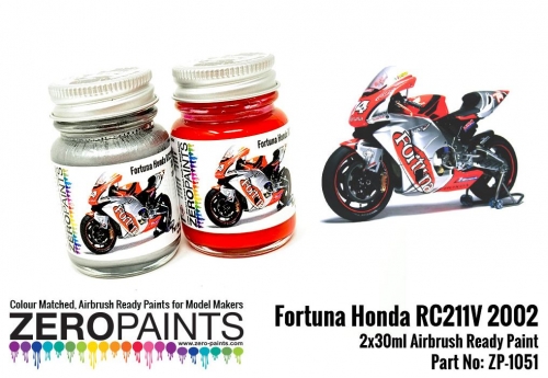 ZP­1051 Fortuna Honda RC211V 2002 Paint Set 2x30ml ZP-1051 Zero Paints